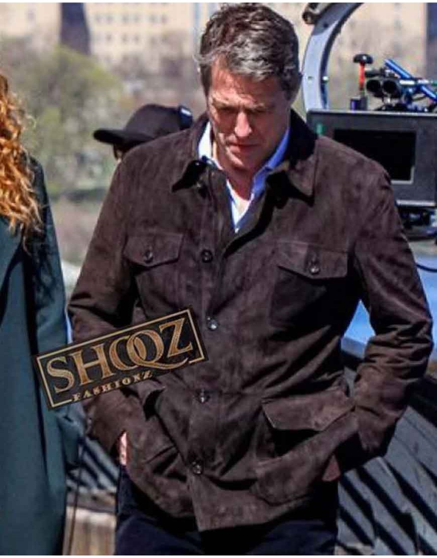 Hugh Grant The Undoing Jonathan Sachs Suede Jacket